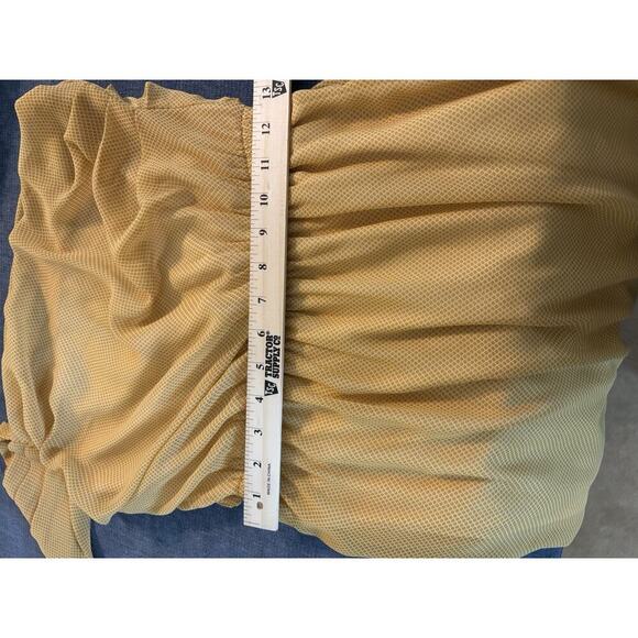 Judith March Dress Yellow Gold One Shoulder XS - Picture 7 of 7